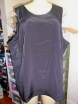 Fashion Bug Woman Sleeveless Plus Size 26 Tank Top Shirt Cami BLACK NEW - £7.84 GBP