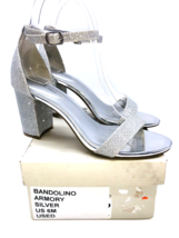 Bandolino Armory Dress Slingback Sandals- Silver, US 6M *used* - £15.85 GBP
