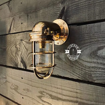 NAUTICAL SHIP MARINE SOLID BRASS WALL SWAN PASSAGEWAY BULKHEAD LIGHT - £101.97 GBP