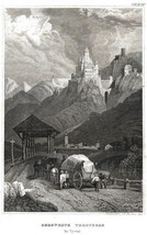 Antique Print Bergveste Trostberg Castle Tyrol Austria 1837 Rare - $67.50