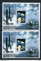 Chad 1971 2 Souvenir Sheets Mint J.Kennedy Apollo Spacecraft Cv $20 13400 - £7.93 GBP