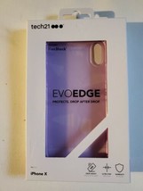 New tech21 EvoEdge Orchid Pink Apple iPhone X Cell Phone Case - Factory Sealed - £6.14 GBP