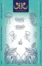 Creative Expressions 6&quot;X8&quot; Clear Stamp Set By Katkin Krafts-Woodland Floor KK000 - £31.73 GBP
