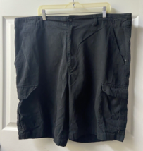 Copper Denim Cargo Shorts Mens Size 42 Black Canvas 9.5 inseam - $12.00