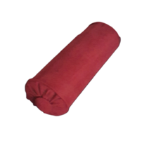 Vintage Bolster Pillow, Decorative Button, High Quality Red Velvet 6x16&#39;&#39; - £43.43 GBP