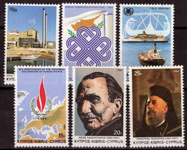 ZAYIX Cyprus 612-617 MNH Communications Ships Religious Figures 090222S47M - £1.27 GBP