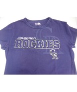 Colorado Rockies Womens Purple T-Shirt gfs coed XL Runs Small  Excellent... - £7.53 GBP