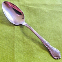 Teaspoon Mansion Hall Pattern Oneida Distinction Stainless 6&quot; Glossy Floral - £7.11 GBP