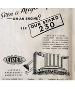 1954 Laystall Parts Earls Court Import Advertisement Autocar Automobilia... - $35.07 CAD