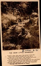 Rare Greeting Postcard The Dear Little Shamrock Irish Song 1906 Bamforth Rp BK42 - £6.33 GBP