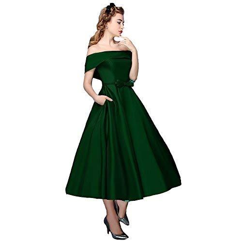 Custom Made Off The Shoulder Short Beaded Prom Homecoming Dress Emerald Green