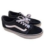 Vans Old Skool Black White Suede Canvas Skate Shoes M 8.5 - £19.76 GBP