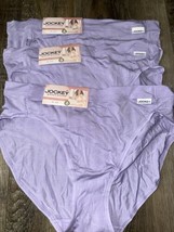 Jockey Generation 3-Pair Womens Hi-Cut Underwear Panties Modal Blend Purple ~ L - $26.72