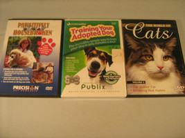 DVD Lot of 3 World of Cats 2, Pawsitively Housebroken, Training your Dog [Y50d] - £15.94 GBP