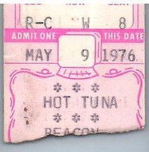 Hot Tuna Ticket Stub May 9 1976 Beacon Theatre New York NY - £40.44 GBP