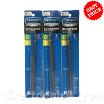 Century Drill &amp; Tool  68681 #1 6-8 Slot Doub End Screwdriving Bits Pack of 3 - £13.24 GBP