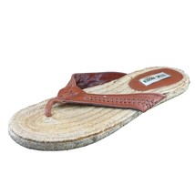 Steve Madden Sz 9 M Brown Flip Flop Synthetic Women Sandals - £15.83 GBP
