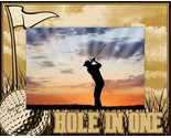 Golf Hole In One Laser Engraved Wood Picture Frame Landscape (4 x 6) - $29.99