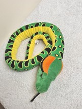 Wild Republic Green and yellow  Long Snake plush Soft Toy - £14.51 GBP