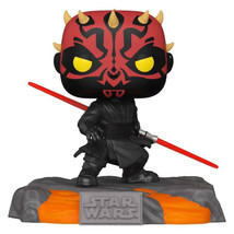 Star Wars Red Saber Series Darth Maul Glow US Ex Pop! Delxe - £49.43 GBP