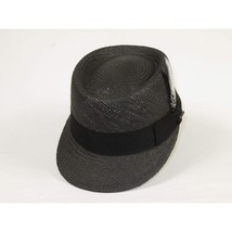 Men's LEGIONNAIRE Codet Cap Straw Hat Telescope Crown LGS700 Black image 3
