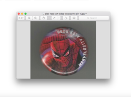 2018 SDCC San Diego Comic Con Alex Ross Art Pin / Button ~ Amazing Spiderman - £7.75 GBP