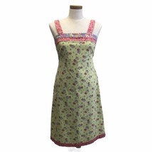 Hanna Andersson Sundress Women&#39;s Green Pink Floral Adjustable Straps Size 6 S6 - £20.66 GBP