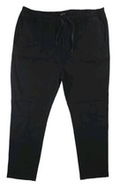 JOE’S Mens Black Straight Chino Pants Drawstring Sz XXL Back Button Pockets - £19.46 GBP