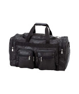 Leather Duffle Bag 21&quot; Carry On Traveling Luggage Bag Airline Carry On Bag - £46.75 GBP
