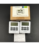 2-Pack Digital Electric Programmable Dual Outlet Plug Kitchen Clock Timer - $18.79