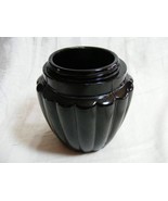 Vintage Black Glass Jar Cream Container Purple Hue Made in Hong Kong No.... - €21,10 EUR