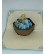 Puppy Dog Bath 3D Pop Up Card Golden Retriever Lab Rescue Forever Mother... - £7.43 GBP