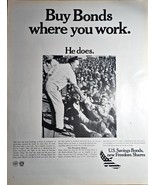 1968 BOB HOPE-Vintage Print Ad-US SAVINGS BONDS new FREEDOM SHARES-VTG AD - $13.07