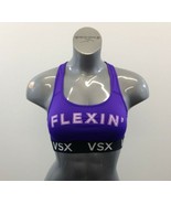VSX Victoria&#39;s Secret Flexin&#39; Racerback Sports Bra Women&#39;s Size Small Pu... - $7.92