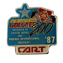 1987 Checker 200 CART IndyCar Fiesta Bowl Phoenix Arizona Race Car Lapel Pin - £5.94 GBP