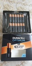 (12) Duracell Optimum AA Alkaline Batteries, Long Lasting All-Purpose  - £6.00 GBP