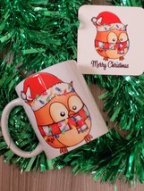 Cute Red Robin Christmas mug and coaster - Coffee mug - £8.65 GBP