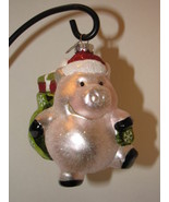 3pc Set Rare Christopher Radko Christmas Ornament Santa Pig w/presents/g... - £39.31 GBP
