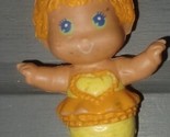 Vtg Kenner Sea Wees Bubble Ballet BABY Curtsy Mermaid Doll Yellow 80s se... - $15.00