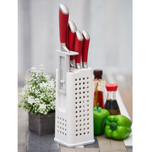 INOMATA Knife Storage Stand Height Adjuster White - £37.21 GBP