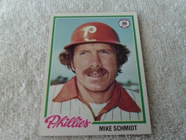  1978 Topps Mike Schmidt Phillies Baseball #... - $399.99