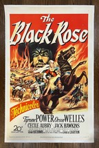 *Henry Hathaway&#39;s THE BLACK ROSE (1950) Tyrone Power, Orson Welles, Ceci... - $295.00