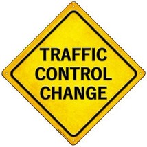 Traffic Control Change Novelty Mini Metal Crossing Sign MCX-425 - £13.47 GBP