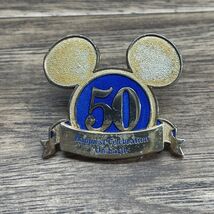 Disney Pin WDW Gold Jeweled Ear Hat - Happiest Celebration On Earth - 50... - $14.84