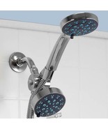 Five-Function Dual Shower Head Massager Handheld or Stationary Massage - £22.41 GBP