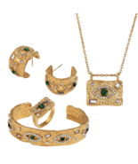 Malachite Evil Eye Set Stainless Steel - $110.99 CAD