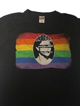 Margaret Cho T-Shirt Men Medium Cotton God Save the Queens Rainbow Black M image 2