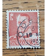 Denmark Stamp King Frederik IX 30ore Used 335 Circular Cancel - £0.78 GBP