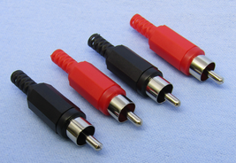Philmore ms16 RCA Phono Plug 2-Red 2-Black - $3.95