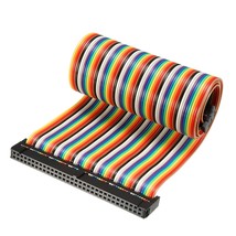 uxcell IDC Rainbow Wire Flat Ribbon Cable 64 Pins 43cm Length 2.54mm Pit... - $20.89